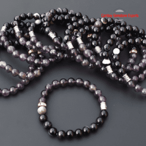 Natural Amethyst and Smokey Quartz Gemstone Bracelet Amazing Quality Gemstone Bracelet