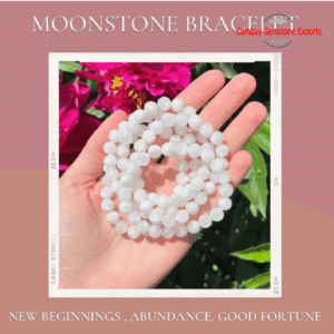 Natural White Moonstone Gemstone Bracelet Healing For Energy Gemstone Bracelet