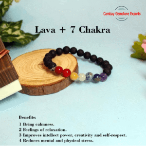 Natural Seven Gemstone Seven Chakra Bracelet Healing For Power Energy Bracelet