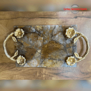 Wonderful Agate  Serving Trays Handmade Flower Stand  Serving Trays Christmas Gift