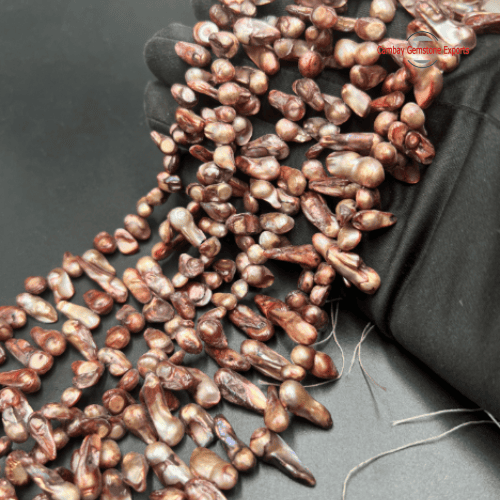 New Project (48) 15" Length Biwa Pearls #10