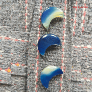 Blue Onyx Agate Moon