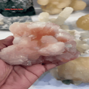 Peach Stilbite Crystal Cluster