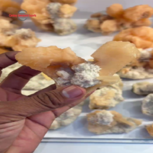 Natural Peach Stilbite Crystal Cluster #7