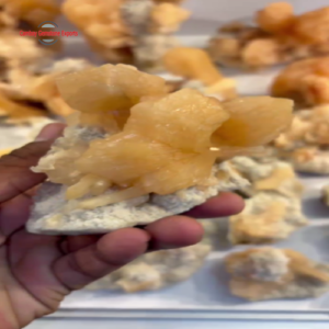 Natural Peach Stilbite Crystal Cluster #9