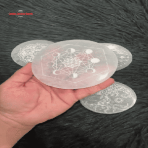 Screenshot 2026-01-04 014633 4" Selenite Charging Plate Coaster #2