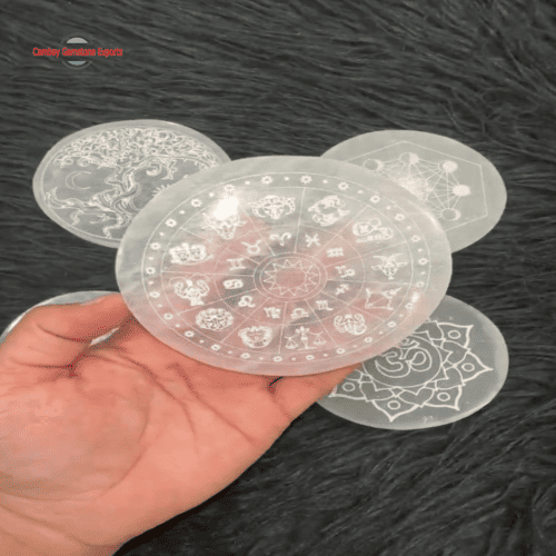 Screenshot 2026-01-04 014641 4" Selenite Charging Plate Coaster #1