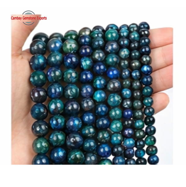 Lapis Chrysocolla Tumbled Stones Lines