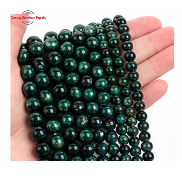 Green Tiger Eye Tumbled Stones Lines