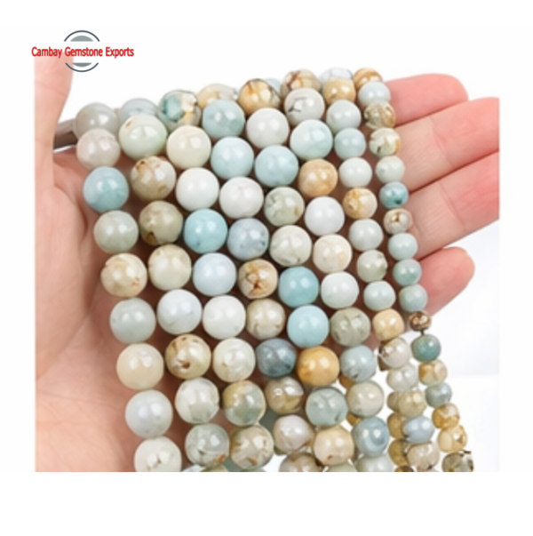 Multi Amazonite Tumbled Stones Lines
