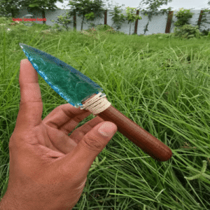 Screenshot 2026-01-04 015756 Aqua Obsidian Arrowhead With Wooden Handle