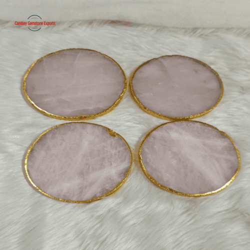 Screenshot 2026-01-04 021140 3.5" Circle Rose Quartz Coasters