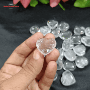 Clear Quartz Hearts Small Premium Stones