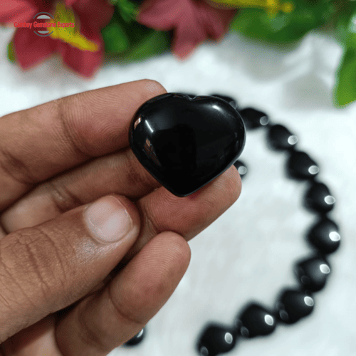 Black Obsidian Hearts Small Premium Stones
